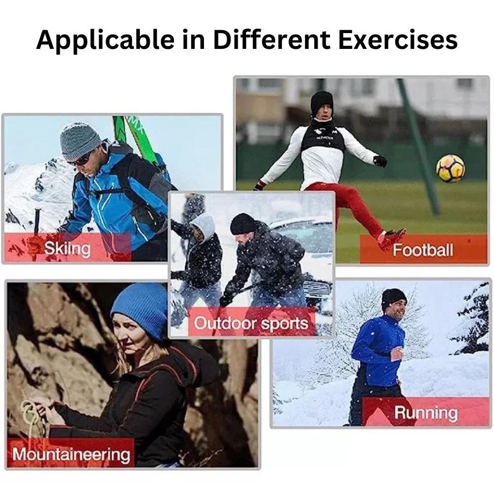 Unisex Beanie Men Women Plain Winter Ski Knitted Hat Cap Thermal Warm Knit Bulk