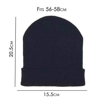 Unisex Beanie Men Women Plain Winter Ski Knitted Hat Cap Thermal Warm Knit Bulk