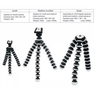 Universal Flexible Octopus Tripod Stand Gorilla Pod Phone GoPro Camera DSLR