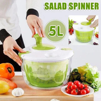 Salad Spinner Vegetable Serving Bowl Container Lettuce Salad Leaves Washer Dryer Ausie Sales
