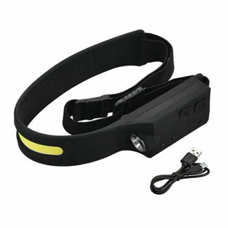Waterproof COB LED Head Torch Motion Sensor Headlight USB Rechargeable Headlamp