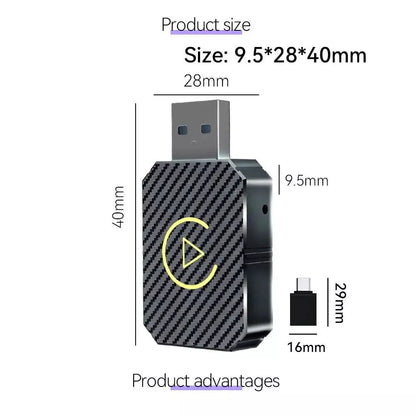 Wireless Carplay Android Auto Adapter For iPhone and Android