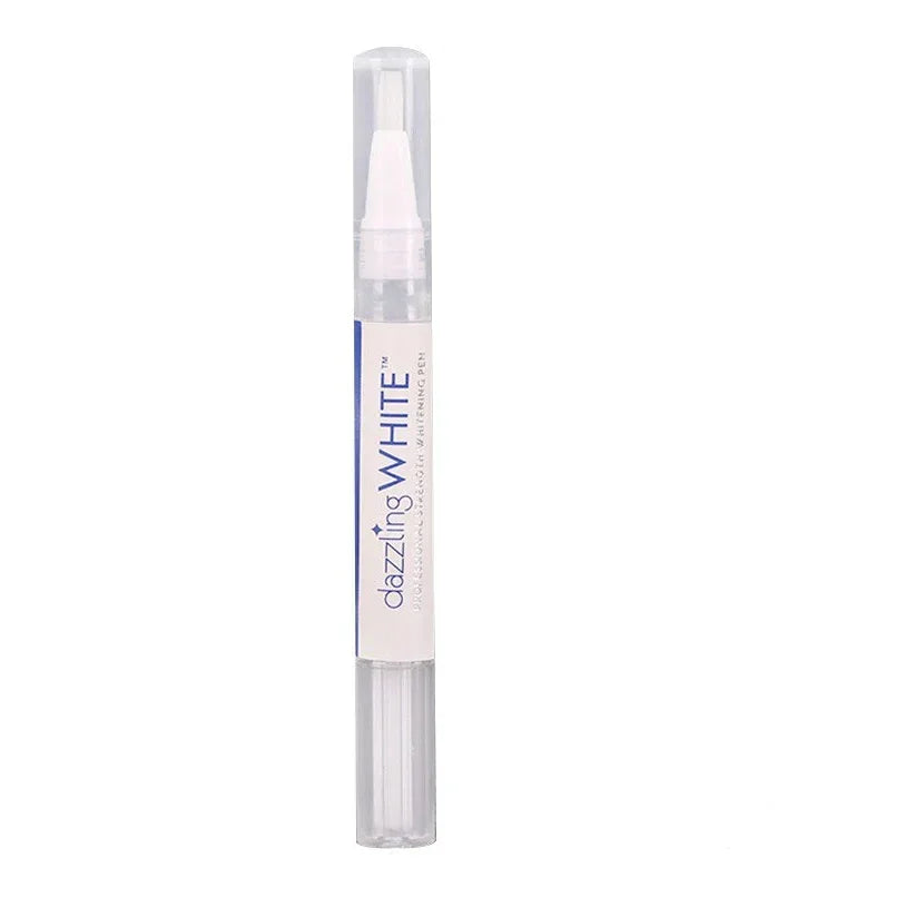 Dazzling White teeth whitening pen on a white background

