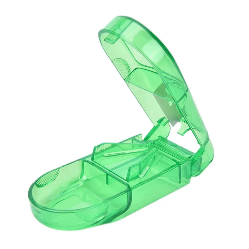 Portable Pill Cutter Tablet Vitamin Splitter Divider Travel Medicine Storage Box - Ausie Sales