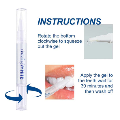 Dazzling White Instant Teeth Whitening Pen Cleaning Rotary Peroxide Bleaching - Ausie Sales