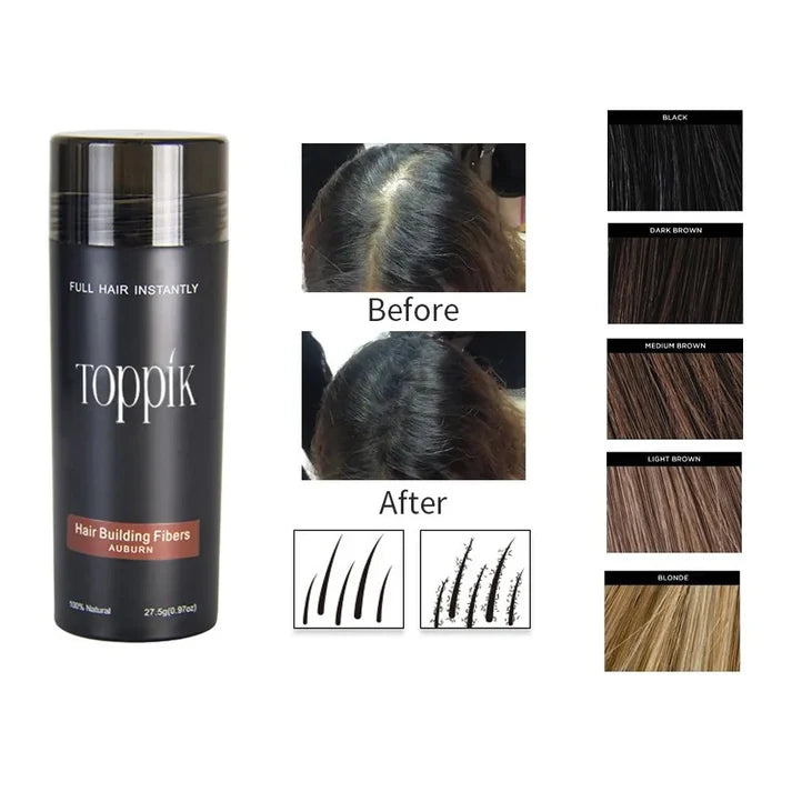 TOPPIK Hair Loss Building Fibers 27.5g Alopecia Keratin Thicker Concealer Fiber My Store