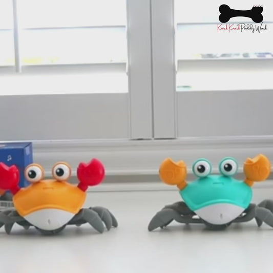 Electric Crab Music Crawling Baby Toy LED Light Up Interactive Toys Kids Toddler