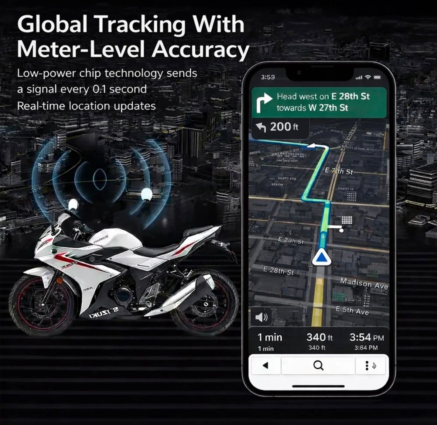 GPS Tracker 3-Pack Apple Find my APP Identification and Loss Prevention