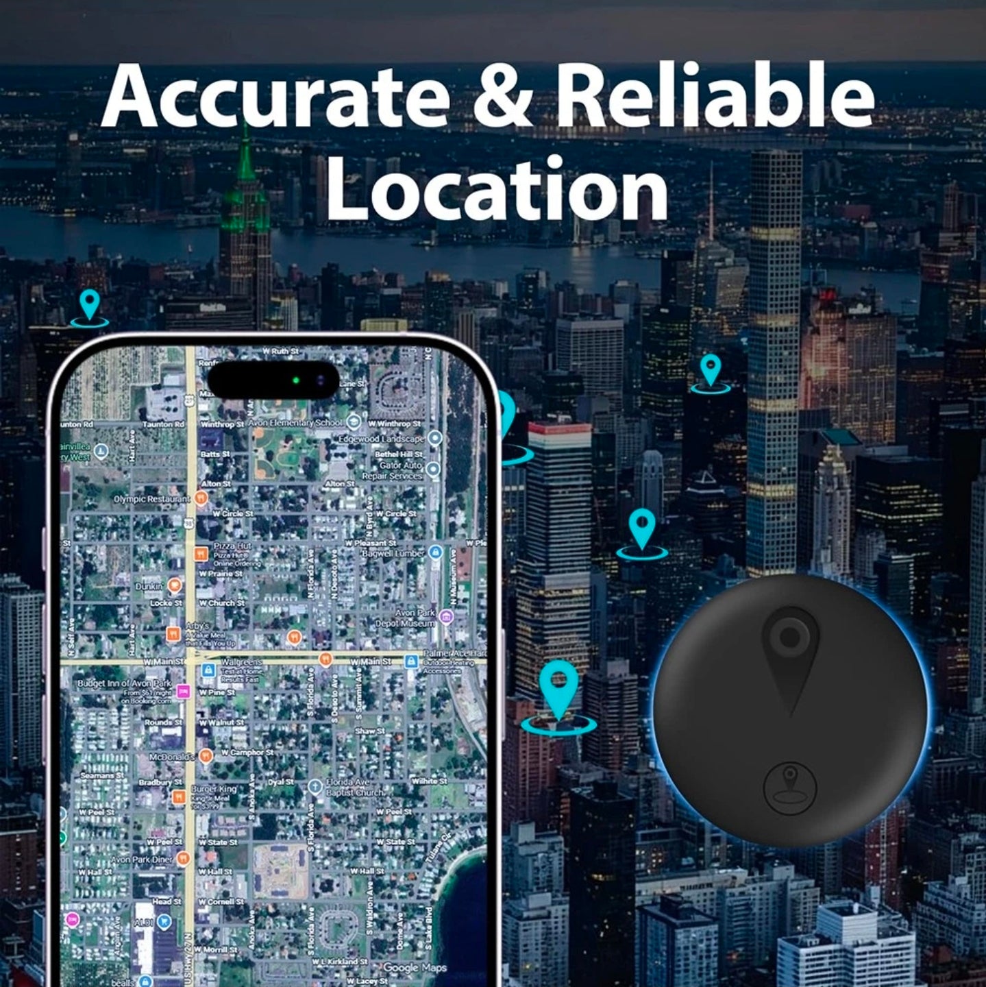 GPS Tracker 3-Pack Apple Find my APP Identification and Loss Prevention