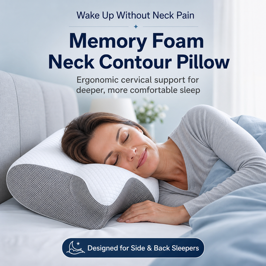 Butterfly Contour Pillow Foam Neck For Ergonomic Support Au
