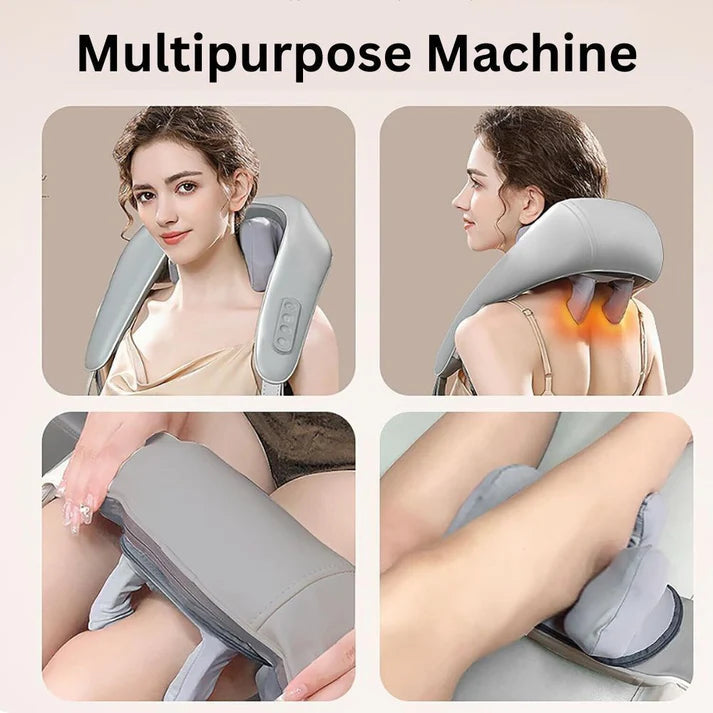 5D Goletsure Neck, Shoulder & Trapezius Massager with Heat For Pain Relief My Store