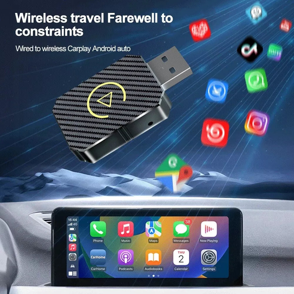 Wireless Carplay Android Auto Adapter For iPhone and Android