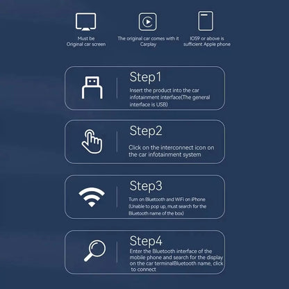 Wireless Carplay Android Auto Adapter For iPhone and Android