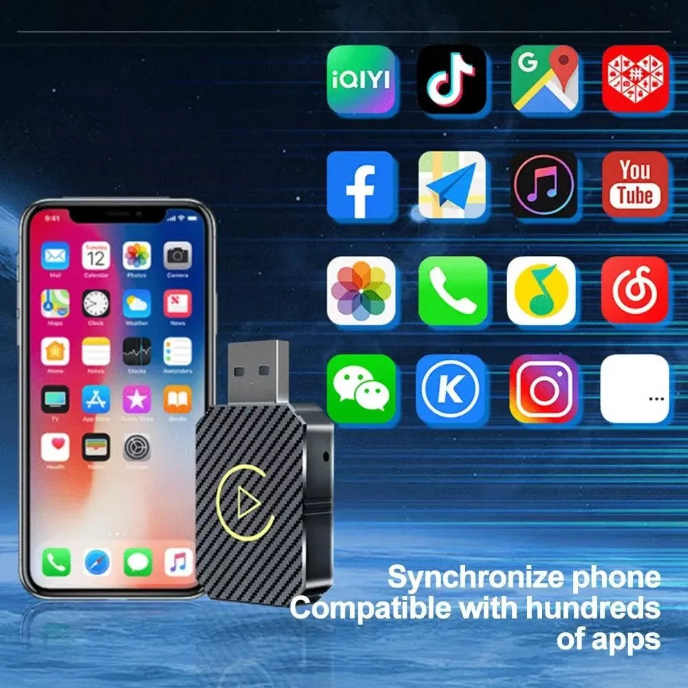 Wireless Carplay Android Auto Adapter For iPhone and Android