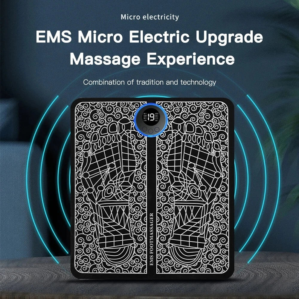 EMS Foot Massager Pad Muscle Massage Relaxation Trainer For Massage Fitness Outdoor Sport Home Family Relax