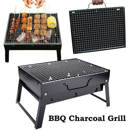 Portable BBQ Grill Charcoal Smoker Barbecue Outdoor Foldable Camping Fire Pit Ausie Sales